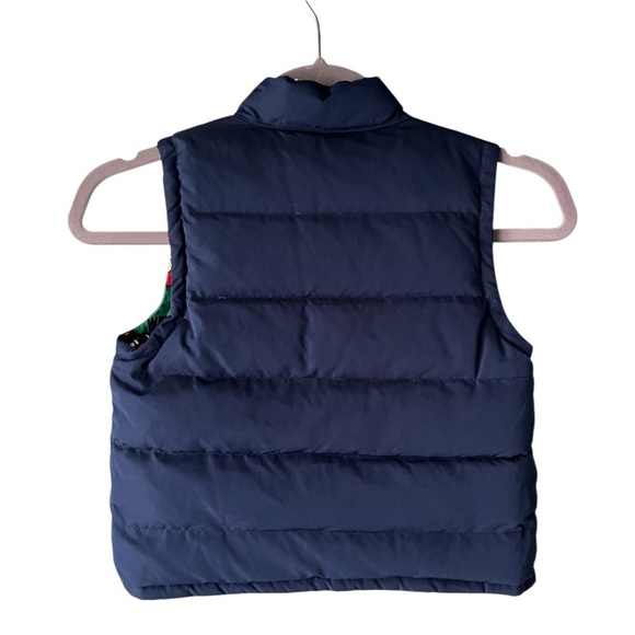 Teenie Weenie Reversible Puffer Vest Children 6-7 Years Old Blue Red Unisex - Picture 8 of 11